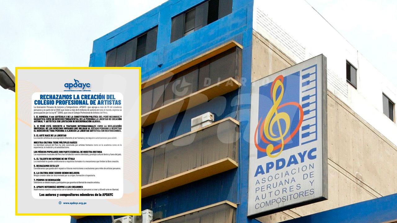 Rechazan creación del Colegio de Artistas y pide derogar la ley