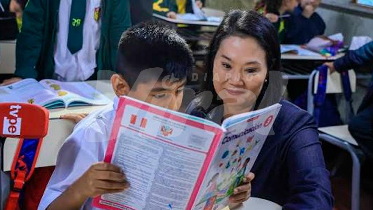 Keiko Fujimori reduce a 2000 su meta de nuevos colegios