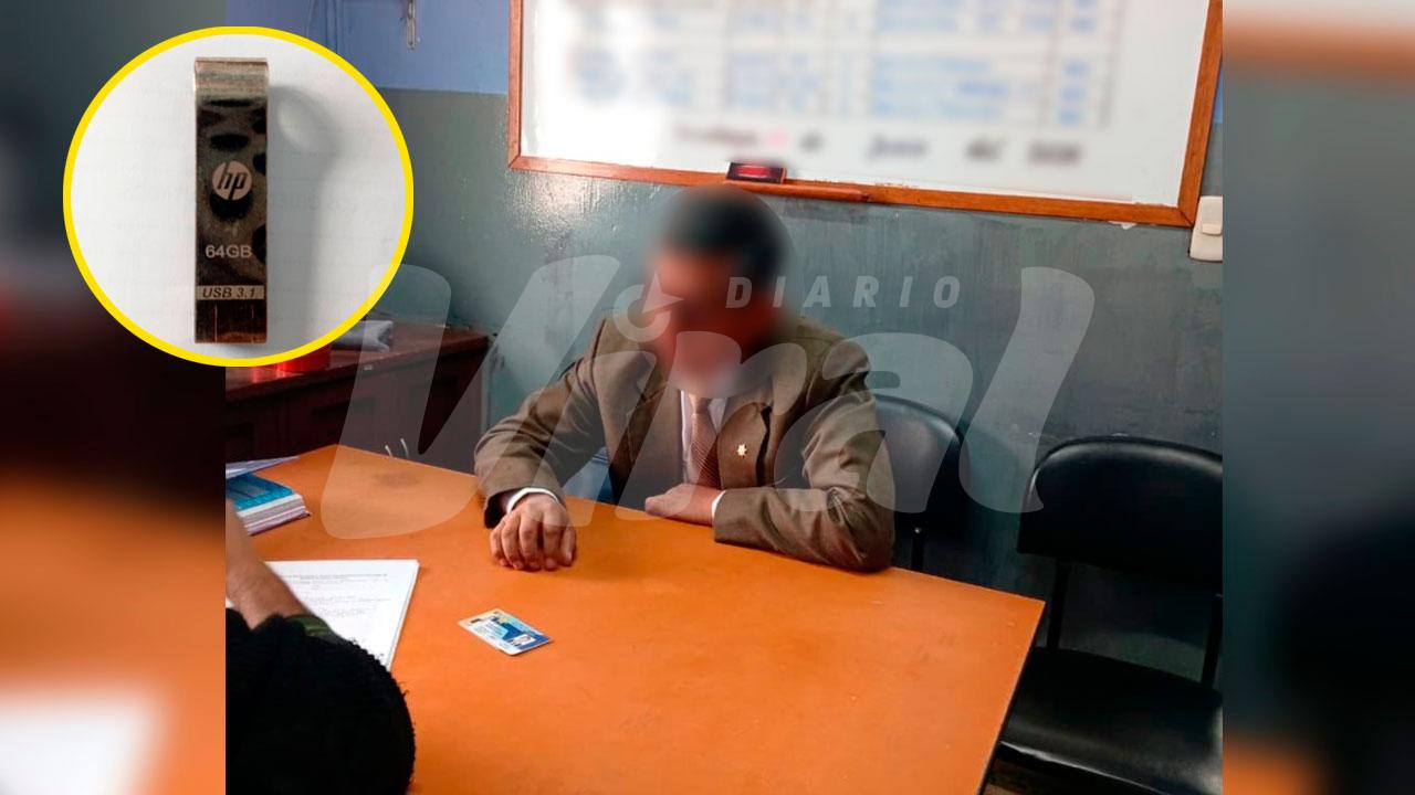 Abogado es intervenido cuando intentaba ingresar USB oculto al penal de varones de Socabaya