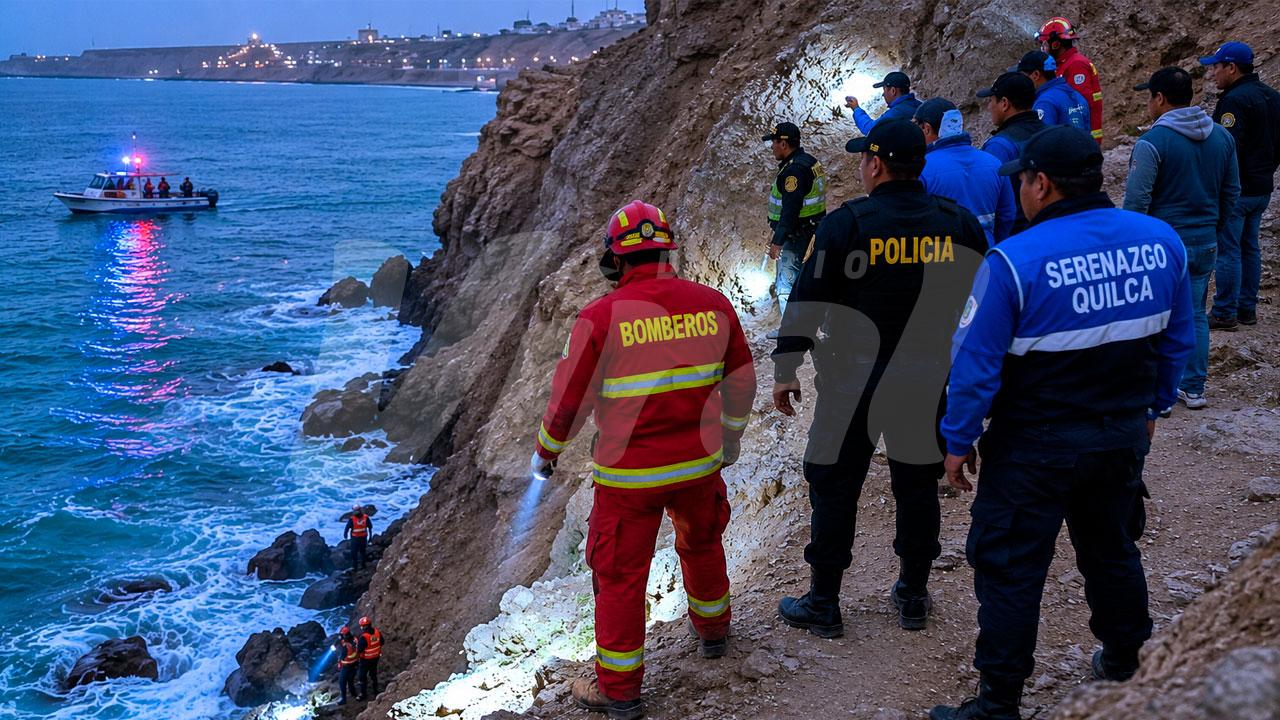 Pescador cae desde acantilado en Quilca y familia pide ayuda urgente para encontrarlo