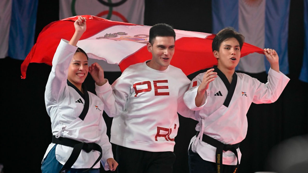 Perú consiguió triplete de oro en taekwondo en Santa Fe 2026