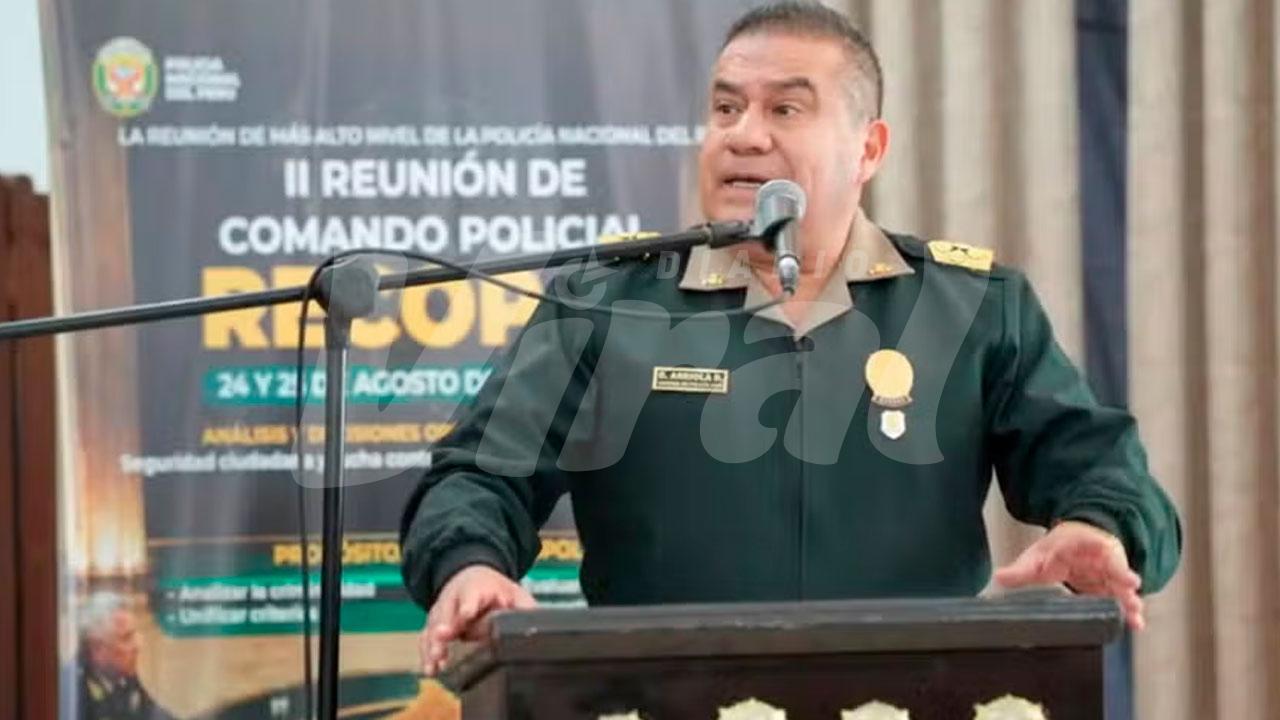 JP propone remover al jefe de la PNP antes de tiempo