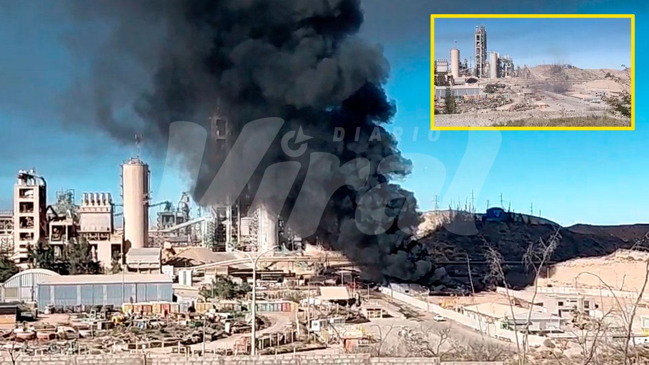 Controlan incendio en planta de Cementos Yura en Arequipa