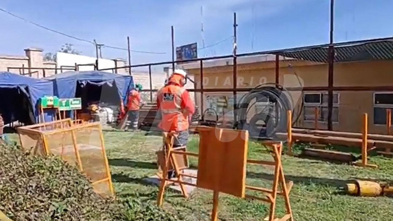 Tras más de un año de firma de convenio, recién inician estudios de suelo de hospital Goyeneche