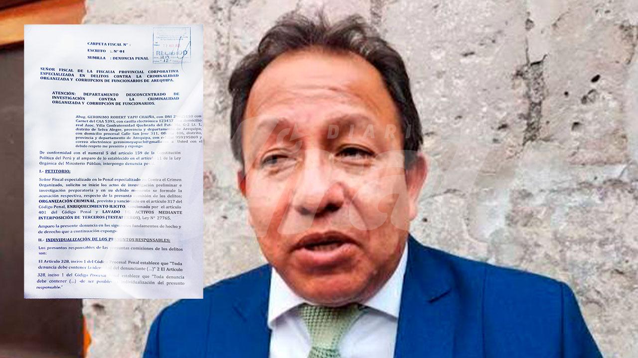 Denuncian a Alfredo Benavente por presunto lavado de activos y enriquecimiento ilícito