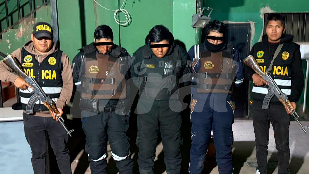 Detenidos con gran arsenal en Puno