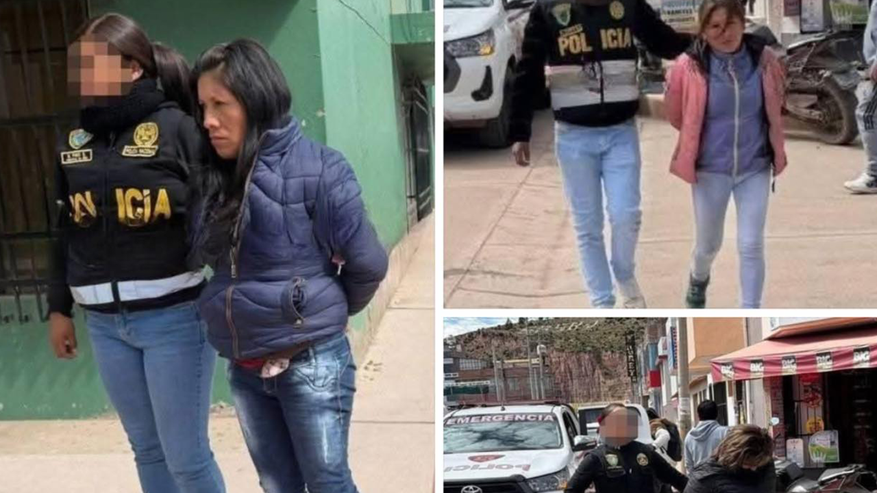 Capturan a presuntas “Muñecas del terminal” con celulares robados y clonazepam en Juliaca