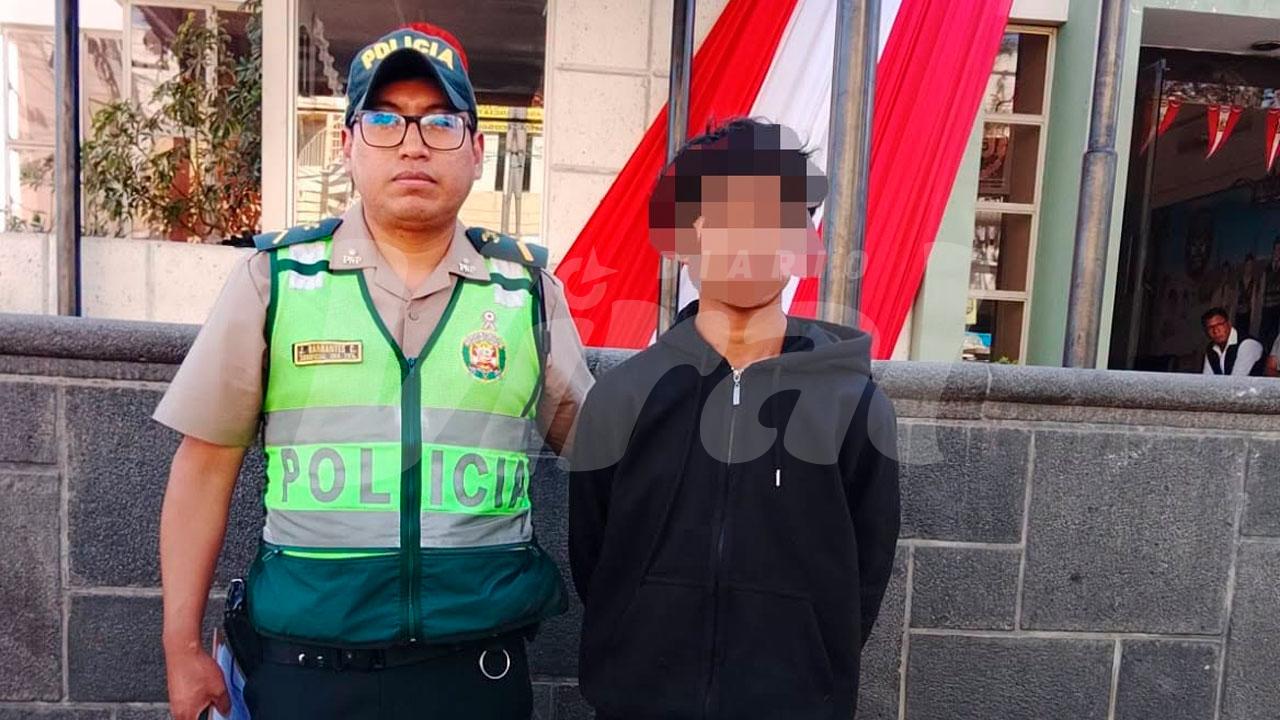Detienen a menor acusado de ingresar a una vivienda e intentar robar en Characato