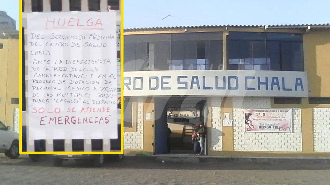 Chala: médicos inician huelga por falta de personal