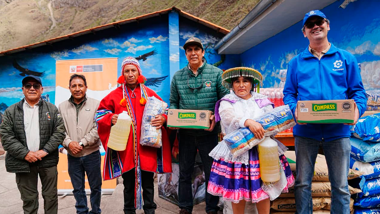 Cusco: entregan una tonelada de ayuda a familias afectadas por lluvias en Machupicchu
