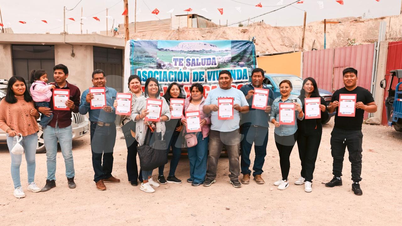 Más de 750 familias empadronadas en Arequipa avanzan hacia la titulación