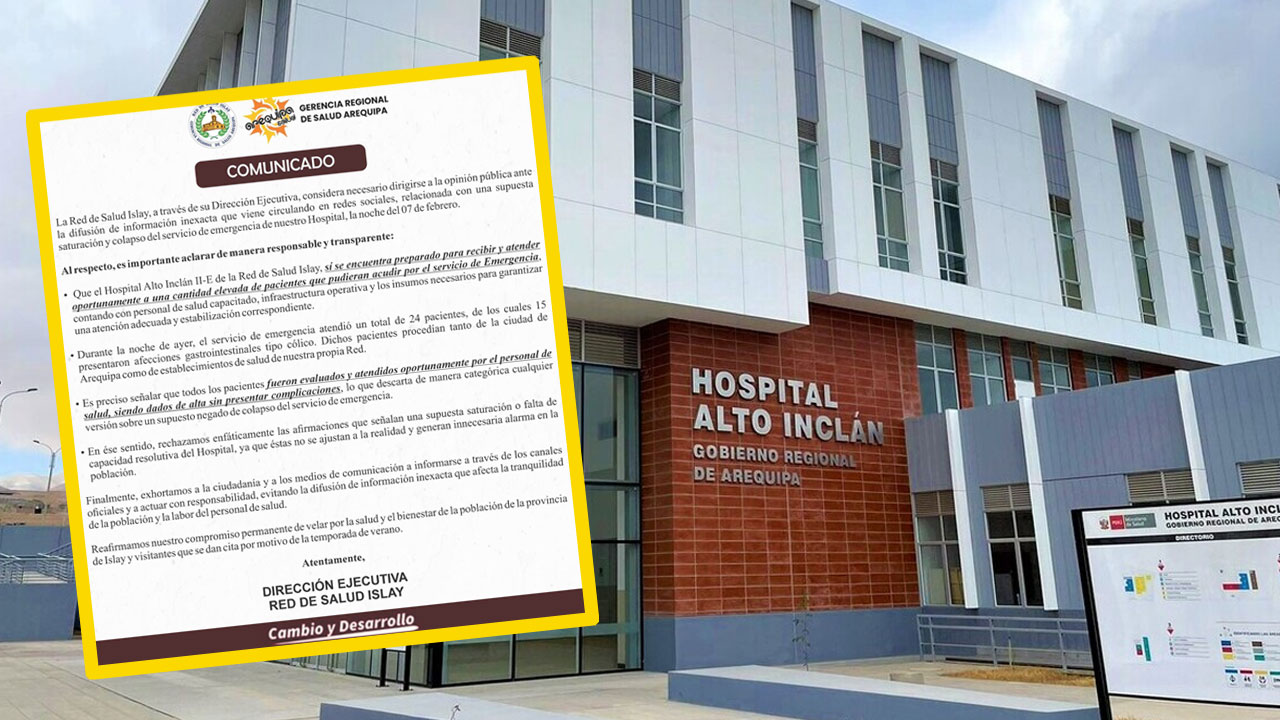 Desmienten colapso de hospital Alto Inclán por intoxicación alimentaria