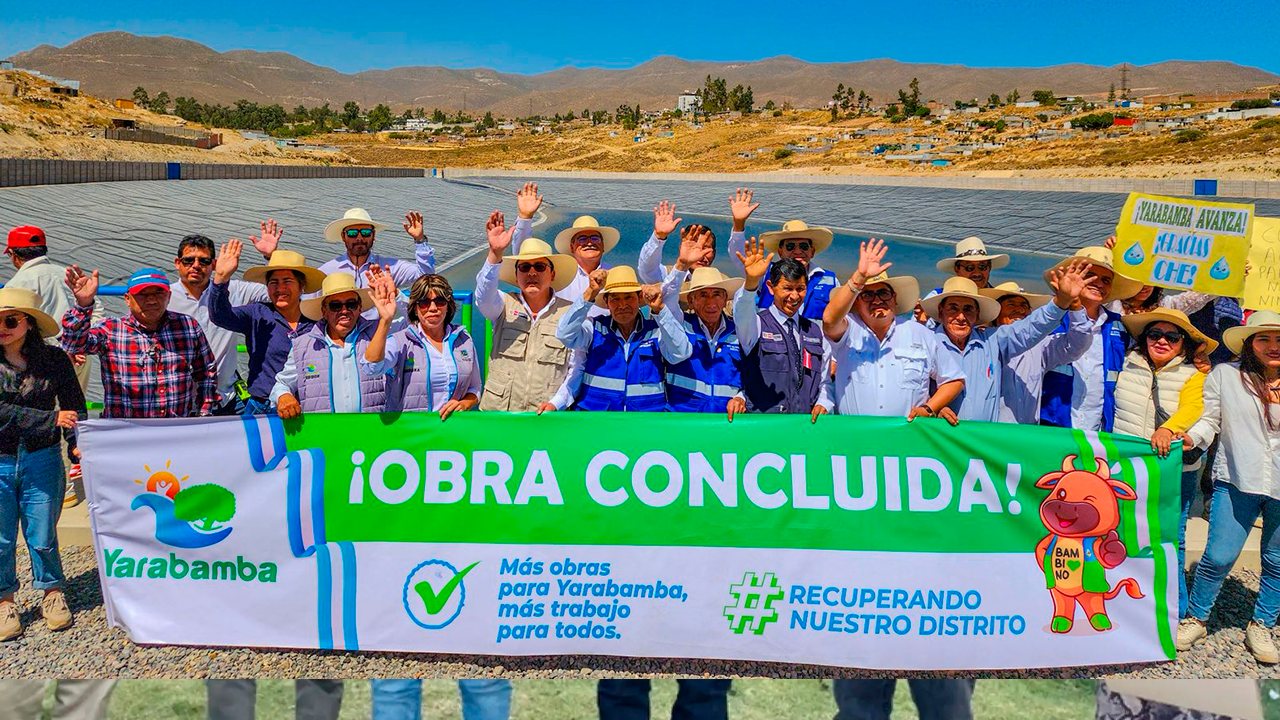 Yarabamba inaugura vaso regulador de Quichinihuaya con capacidad para 263 mil m³