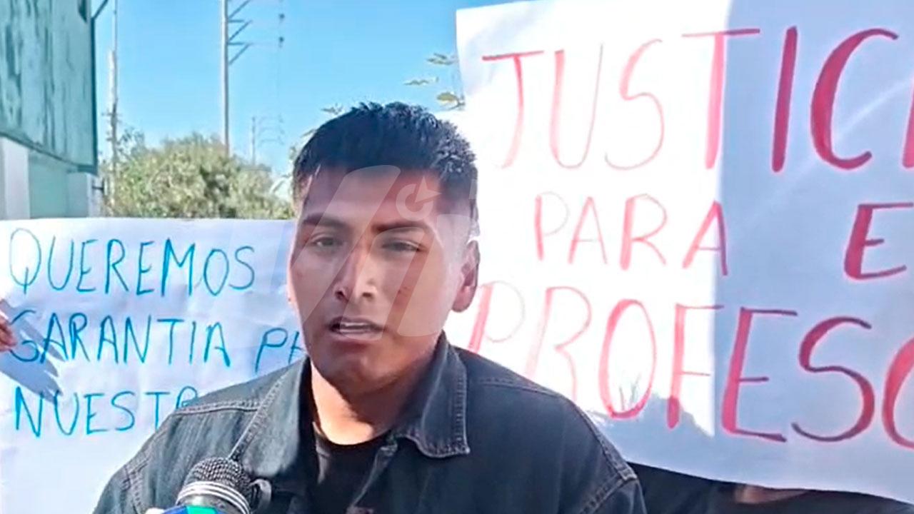 Profesor y escolares niegan agresión a joven hospitalizado en Yura