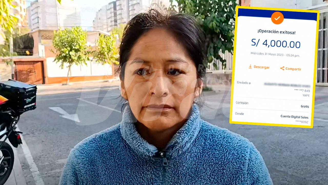 Madre de familia pide devolución de S/4000 transferidos por error