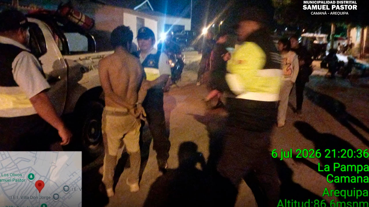 Camaná: cae presunto ladrón tras robo a vivienda