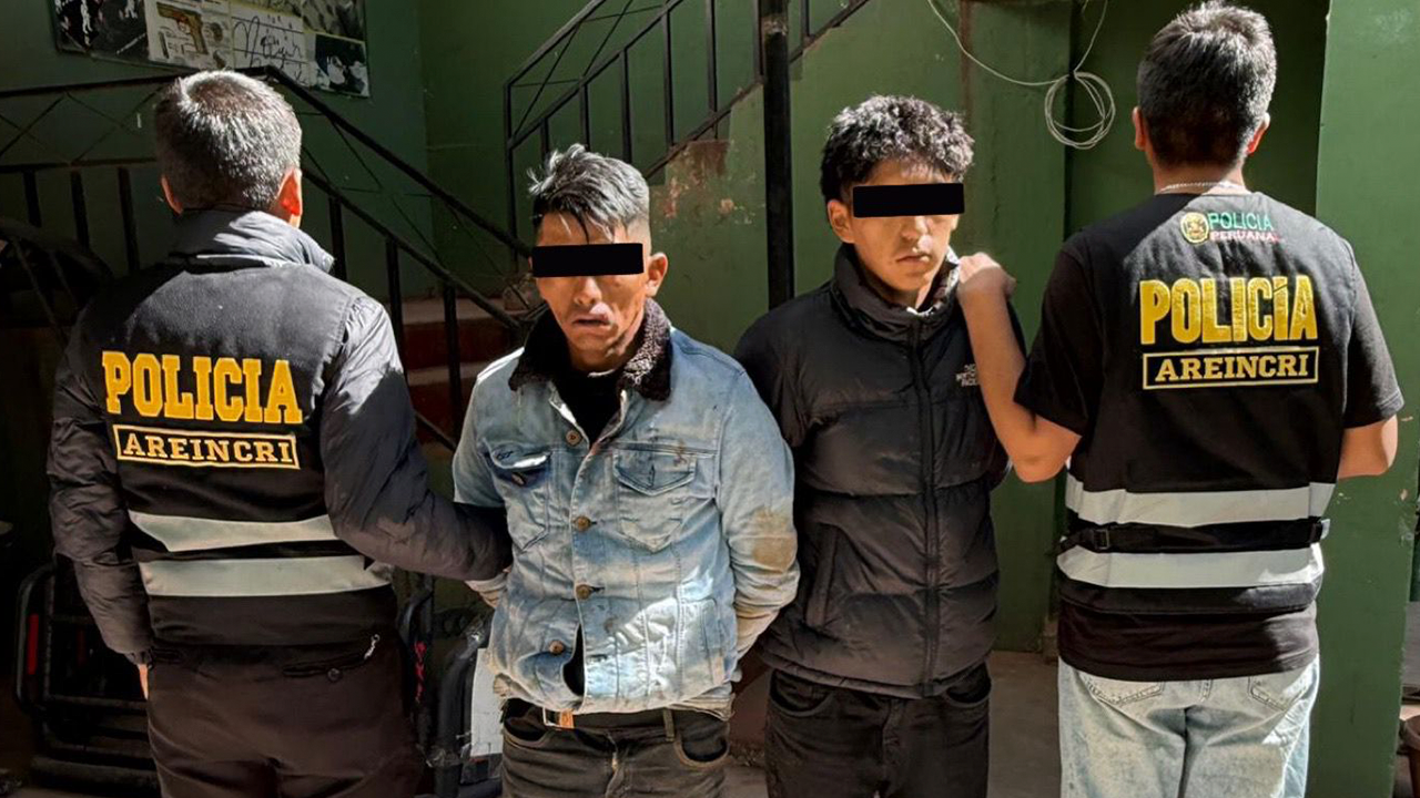 Caen “Los turrys de Juliaca”: Policía captura a presuntos implicados en robo agravado