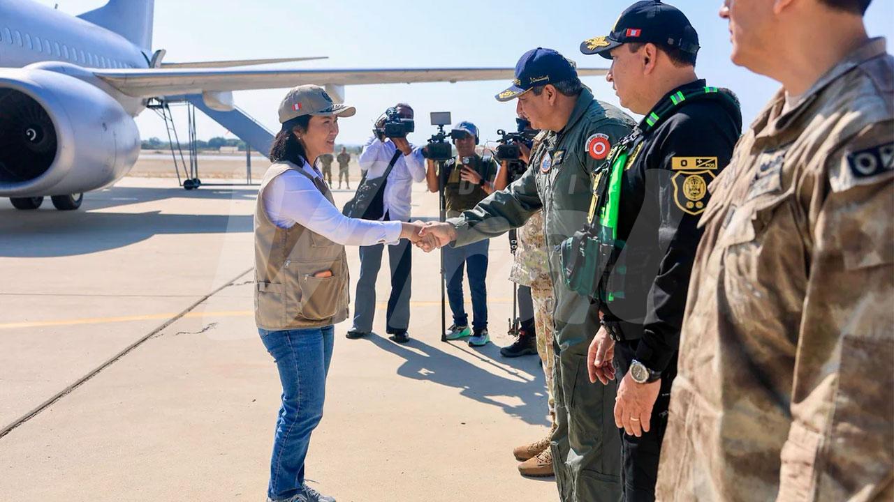 Presidenta Keiko Fujimori llega a Piura por prevención ante El Niño