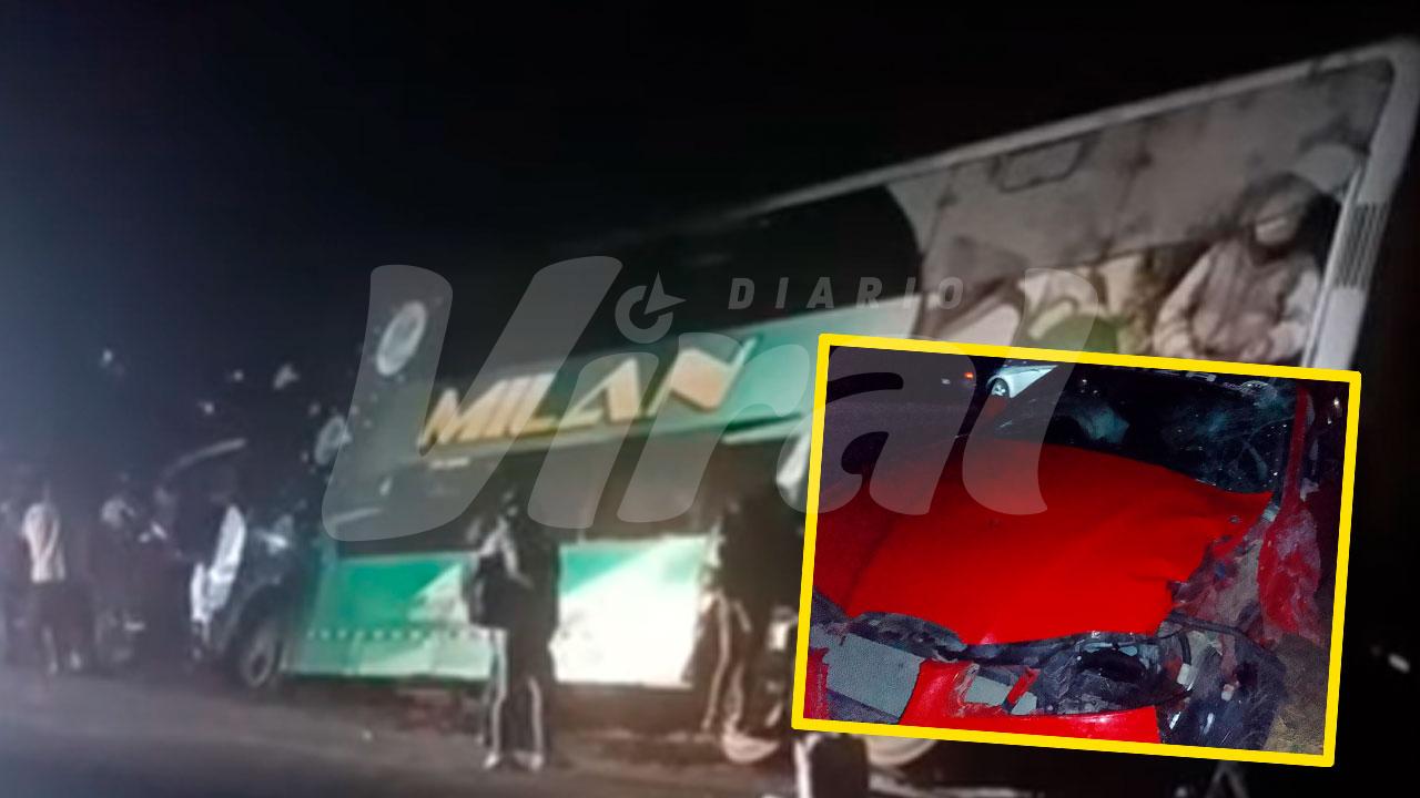 Camaná: choque entre auto y bus interprovincial deja varios heridos