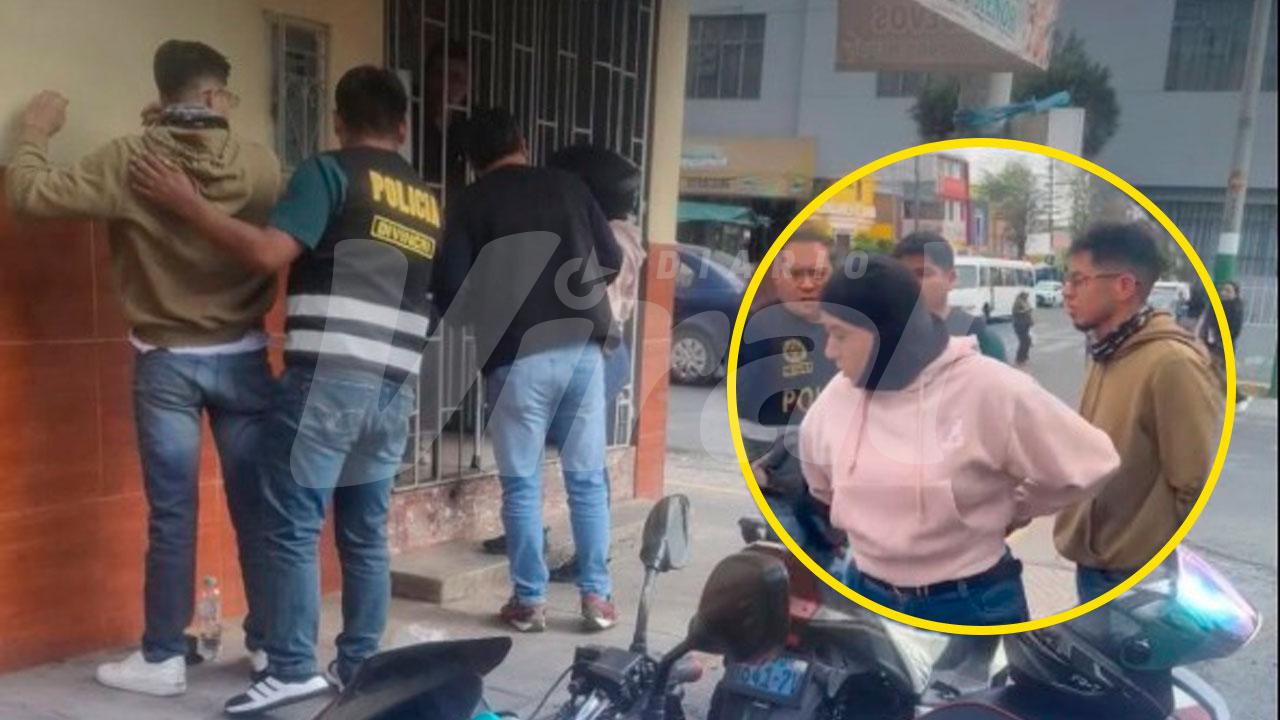 Detienen a dos presuntos extorsionadores en Paucarpata