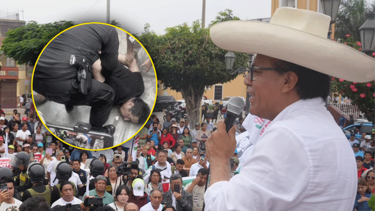 PNP detiene a hombre armado en mitin de Roberto Sánchez