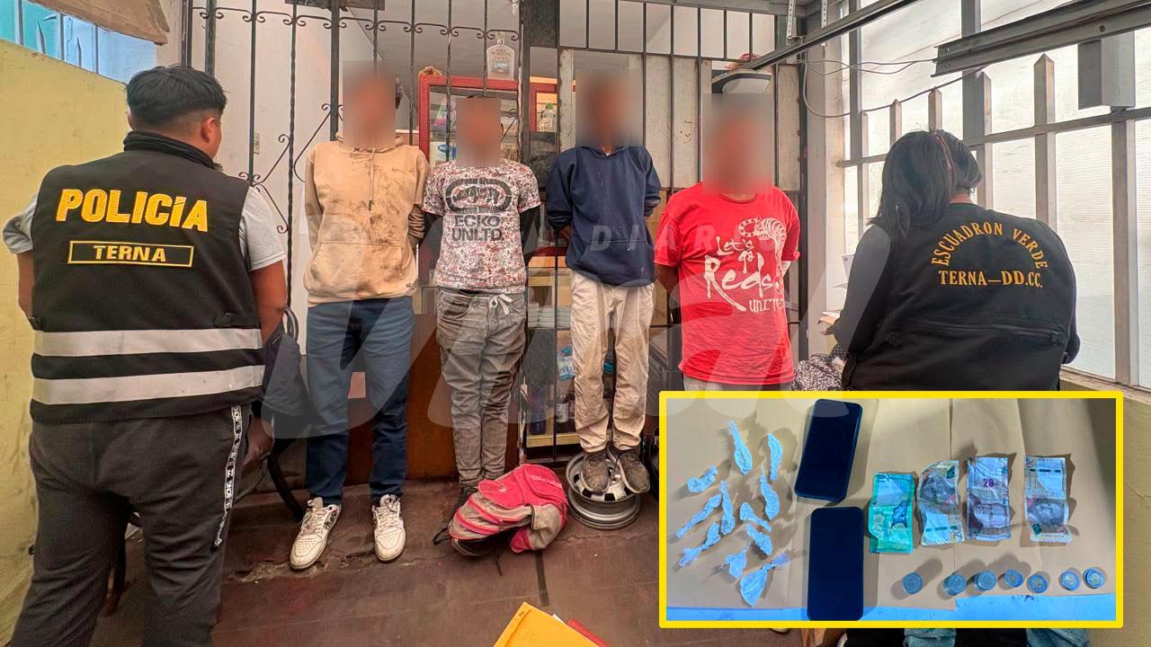 Cae presunta banda dedicada al microtráfico en Arequipa