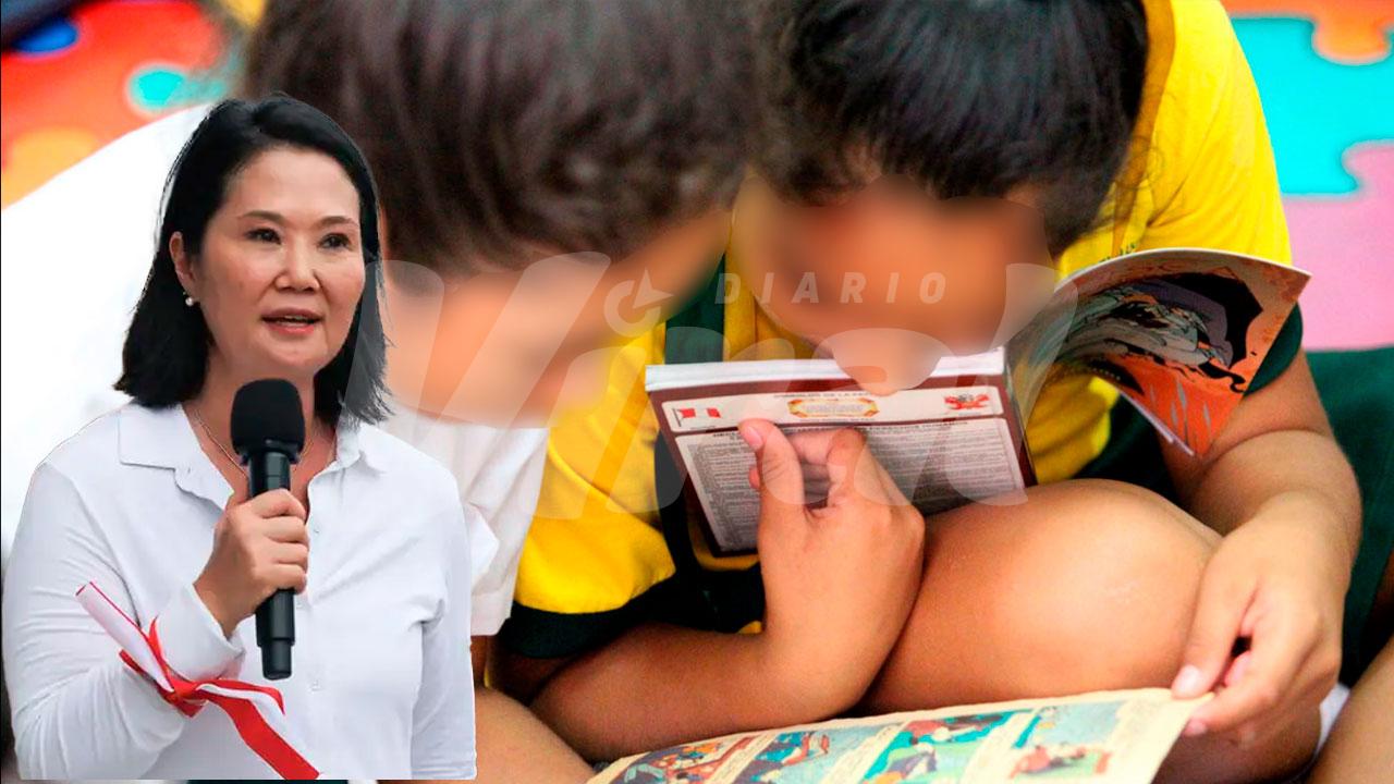 Keiko Fujimori anuncia revisión de textos escolares para retirar contenidos ideológicos