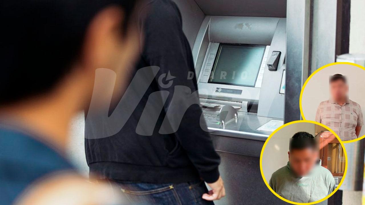 Detienen a dos sujetos que aprovecharon el descuido de un usuario para sustraer dinero en cajero de Yanahuara