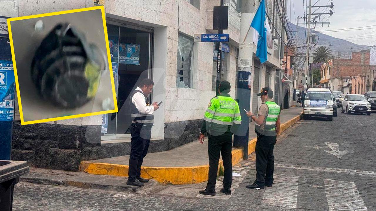 Arequipa: lanzan granada contra local de campaña a días de las elecciones