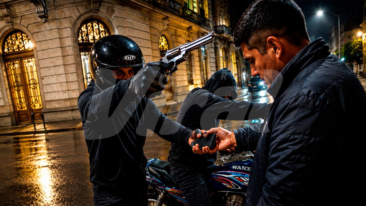 Delincuente armado roba celular valorizado en más de S/6000 a transeúnte en Cerro Colorado